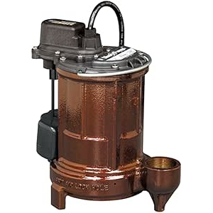 Liberty Pumps “257” 1/3-HP Cast Iron Submersible Sump Pump w