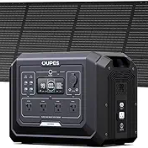 OUPES 2000W Mega 1 Solar Generator Kit (with 240W Panel & LiFePO₄ Battery)